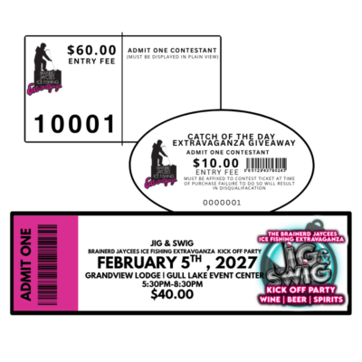 1 CONTEST TICKET + 1 COD TICKET + 1 KICKOFF PARTY TICKETS